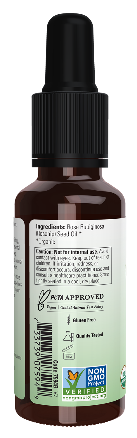 NOW Solutions, Organic Rose Hip Seed Oil, Expeller Pressed, 1 fl. oz