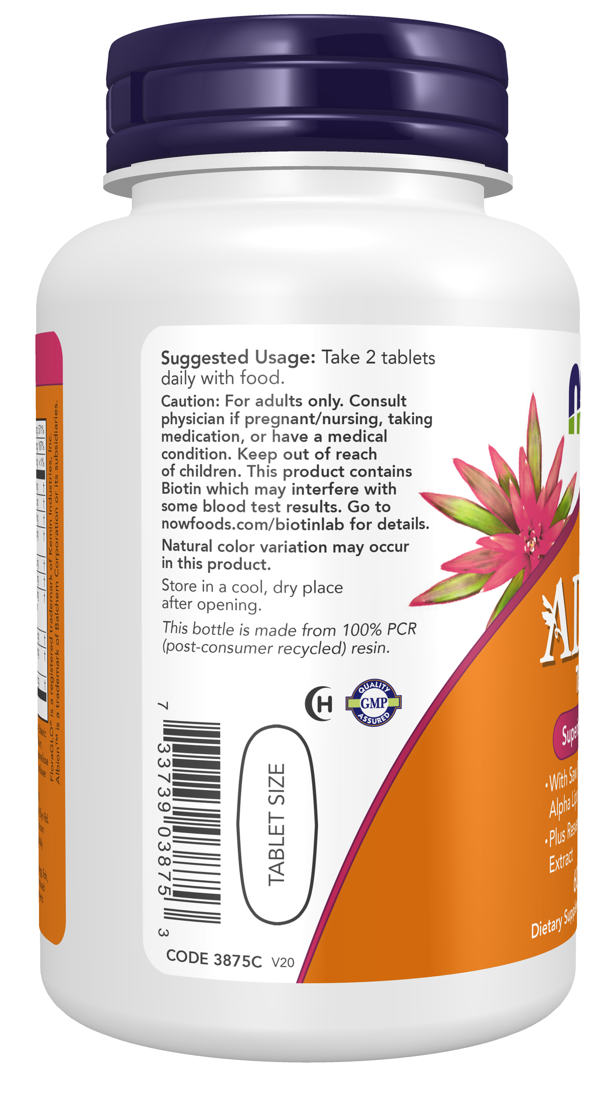 NOW Supplements, ADAM™ Men's Multivitamin, 60 Tabs