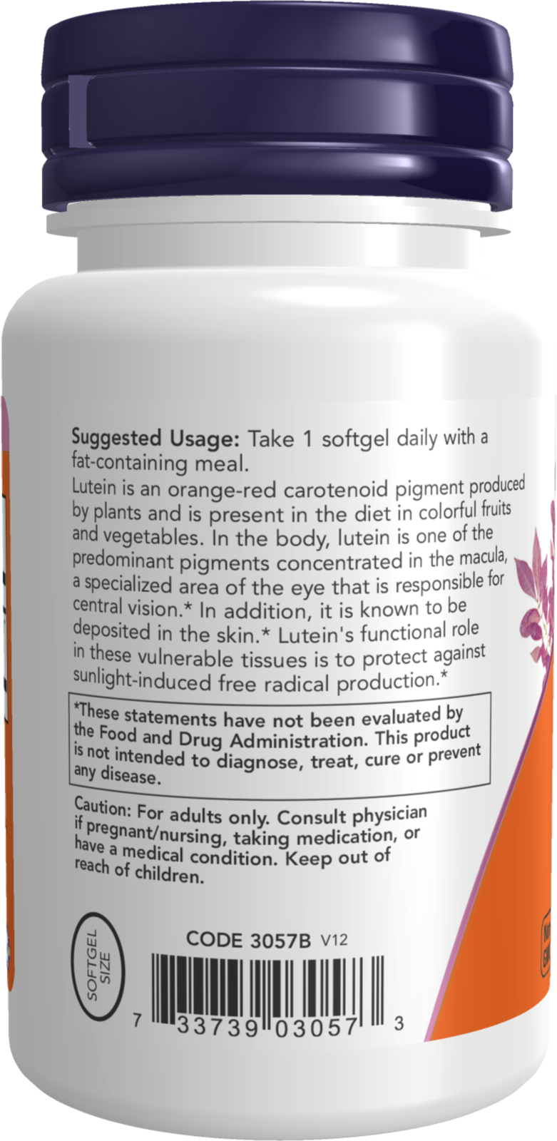 NOW Supplements, Lutein with 10 mg of Free Lutein, 120 Softgels