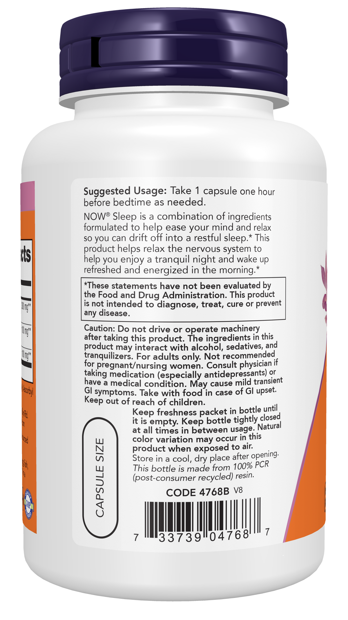 NOW Supplements, Sleep with Valerian Root plus GABA, 90 Veg Caps