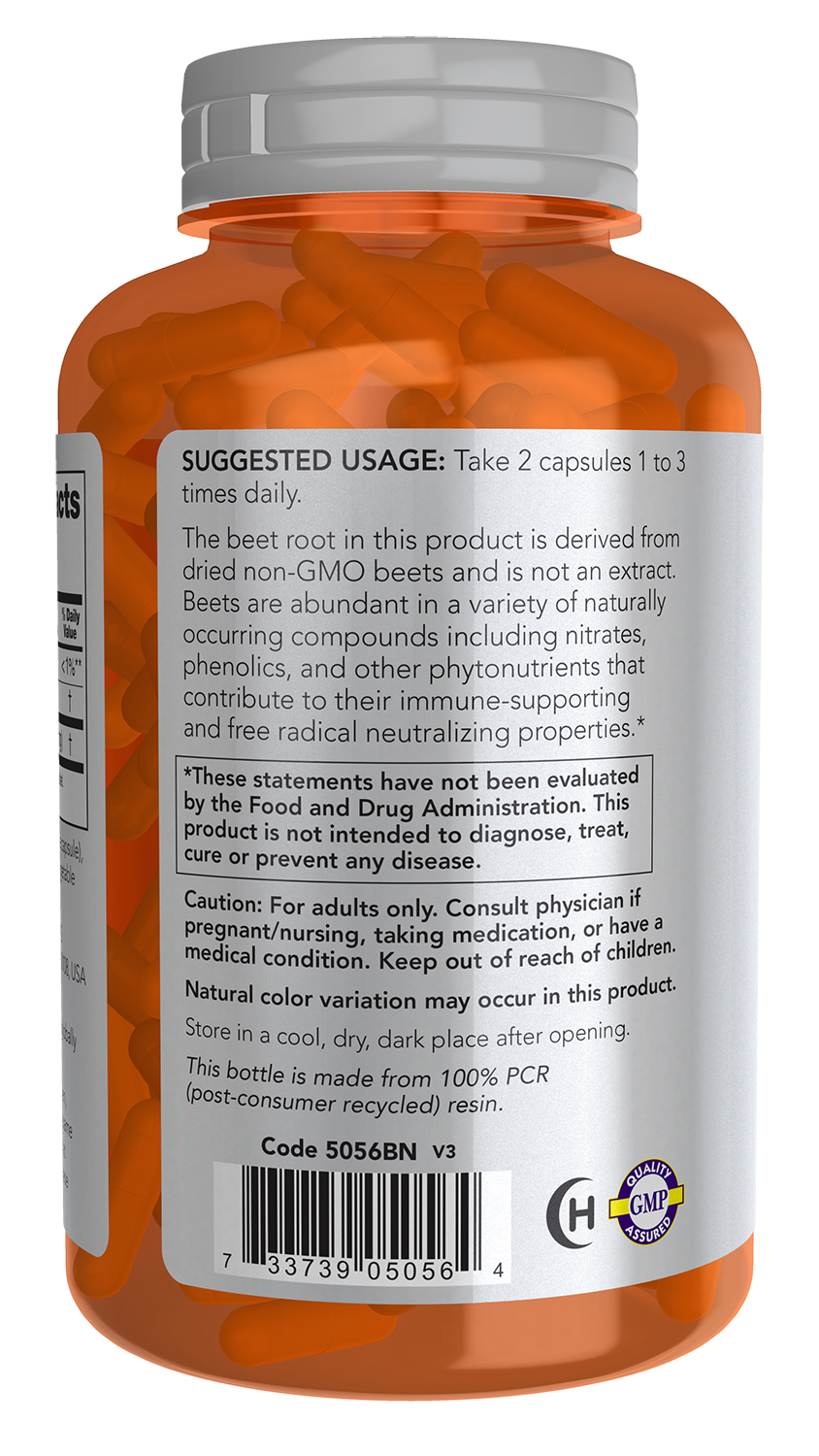 NOW Sports, Beet Root 550 mg, Naturally Occurring Nitrates, 180 Veg Caps