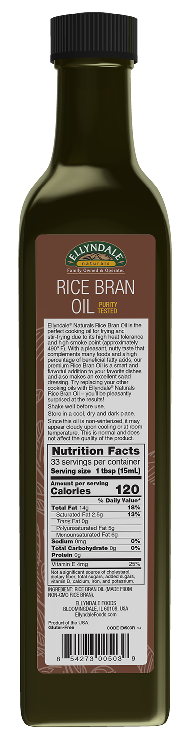 NOW Foods, Rice Bran Oil, Nutty Flavor, Great for Frying, 16.9 fl. oz