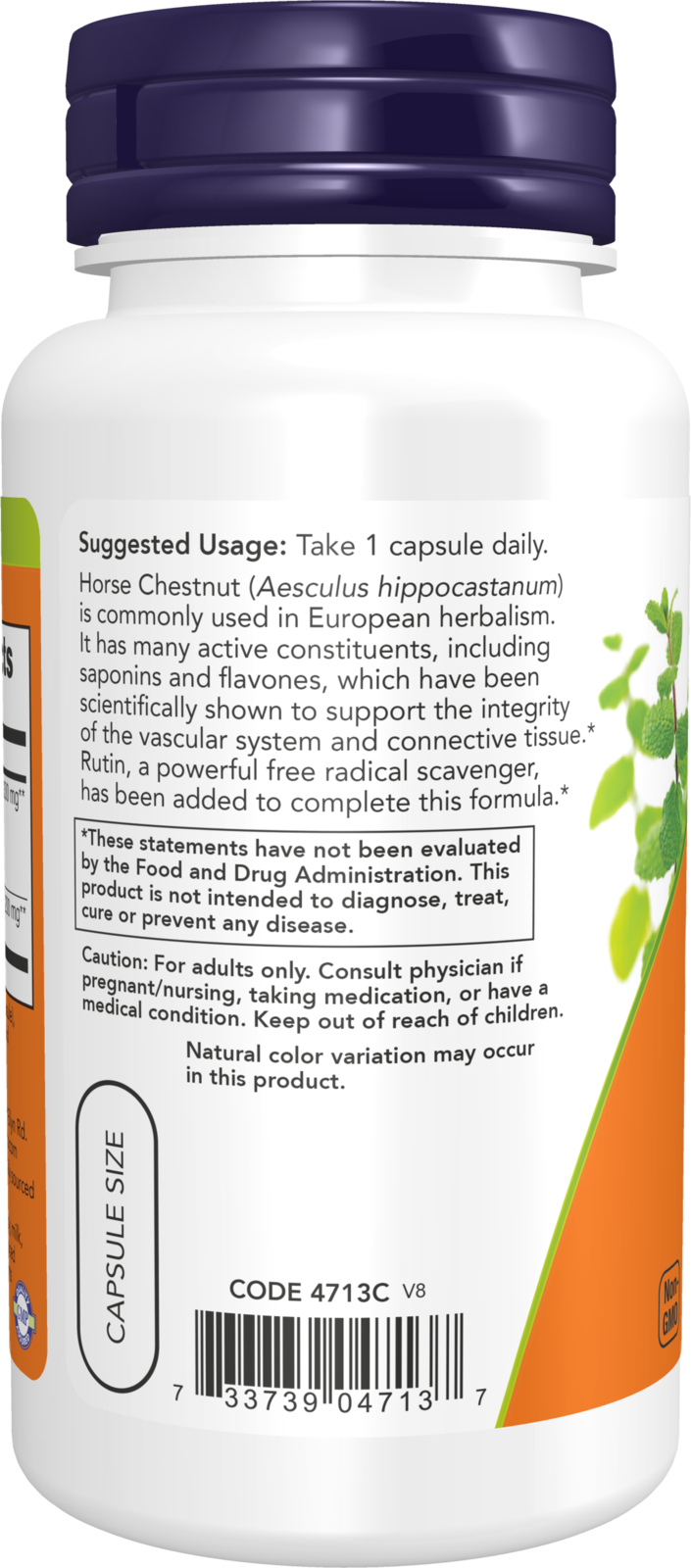 NOW Supplements, Horse Chestnut 300 mg with Added Rutin, 90 Veg Caps