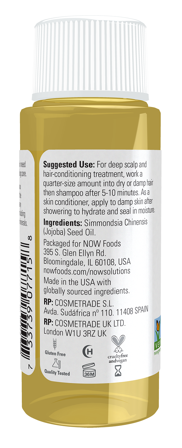 NOW Solutions, Jojoba Oil, Moisturizing, Multi-Purpose Oil, 1 fl. oz