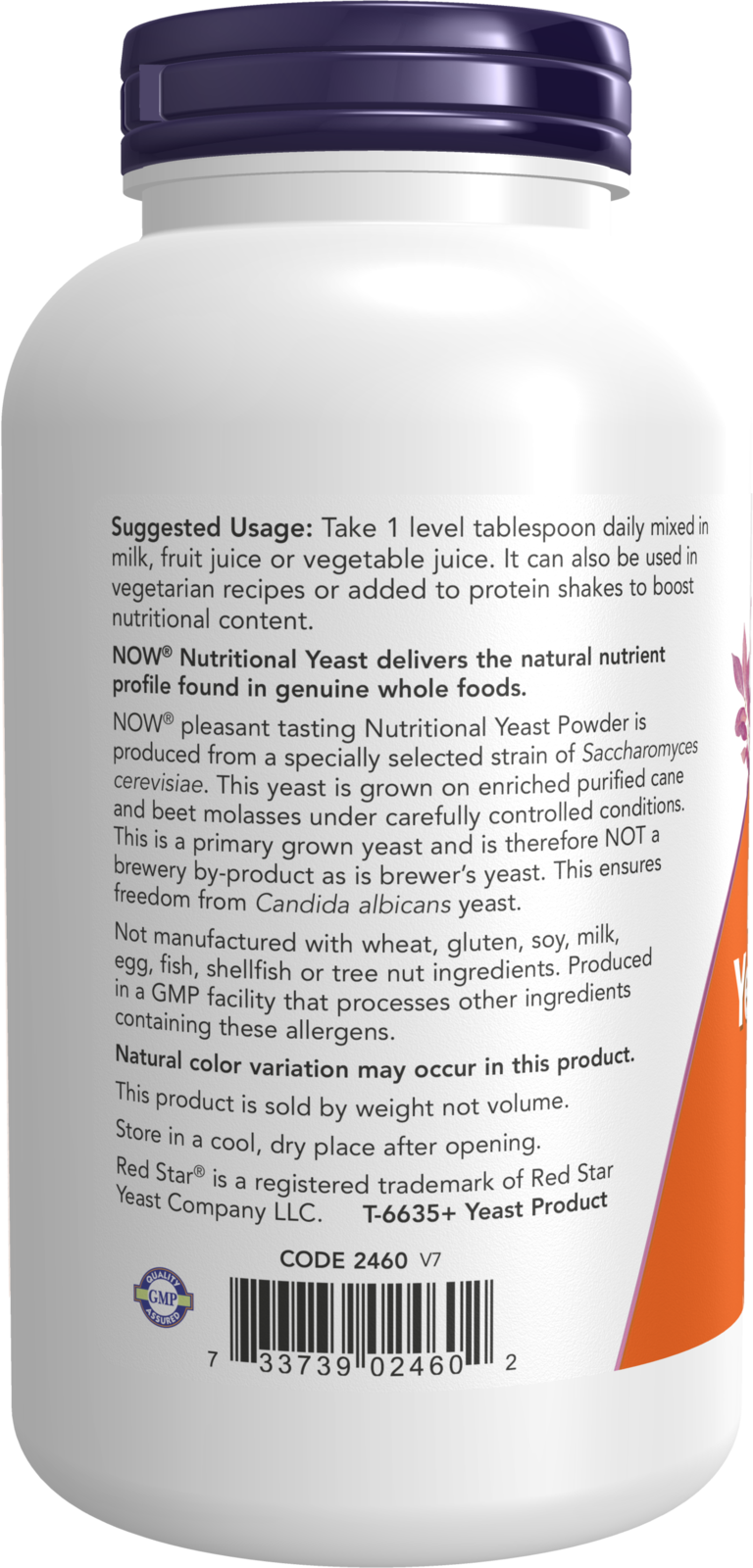 NOW Supplements, Nutritional Yeast Powder Fortified, 10 oz