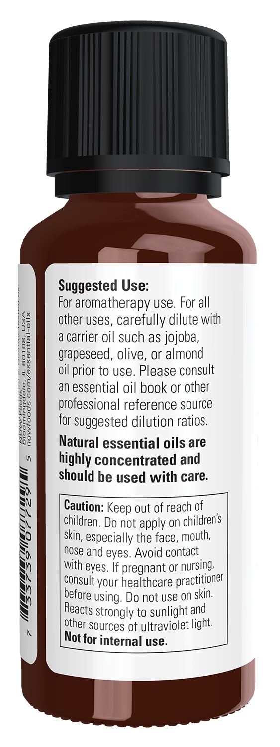 NOW Essential Oils, Invigorating Lemon & Eucalyptus Oil Blend, 1 fl. oz