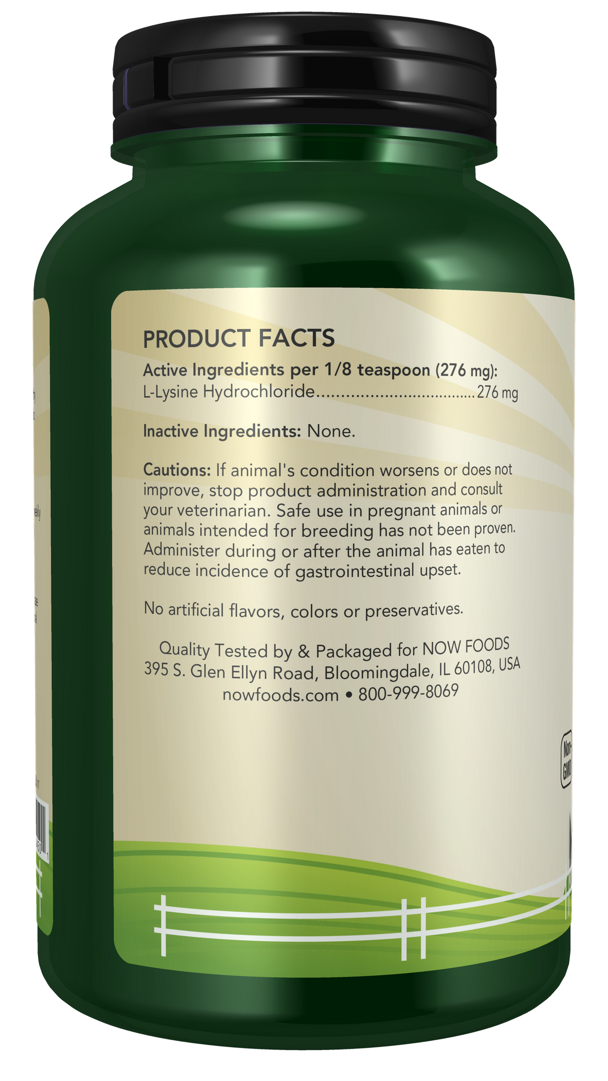 NOW Pet Health, L-Lysine Supplement, Powder, For Cats, 8-Ounce
