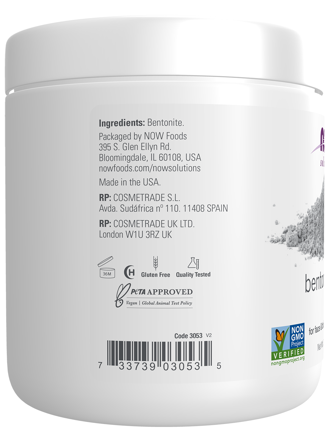 NOW Solutions, Bentonite Clay Powder, Great for Oily Problem Skin, 11 oz