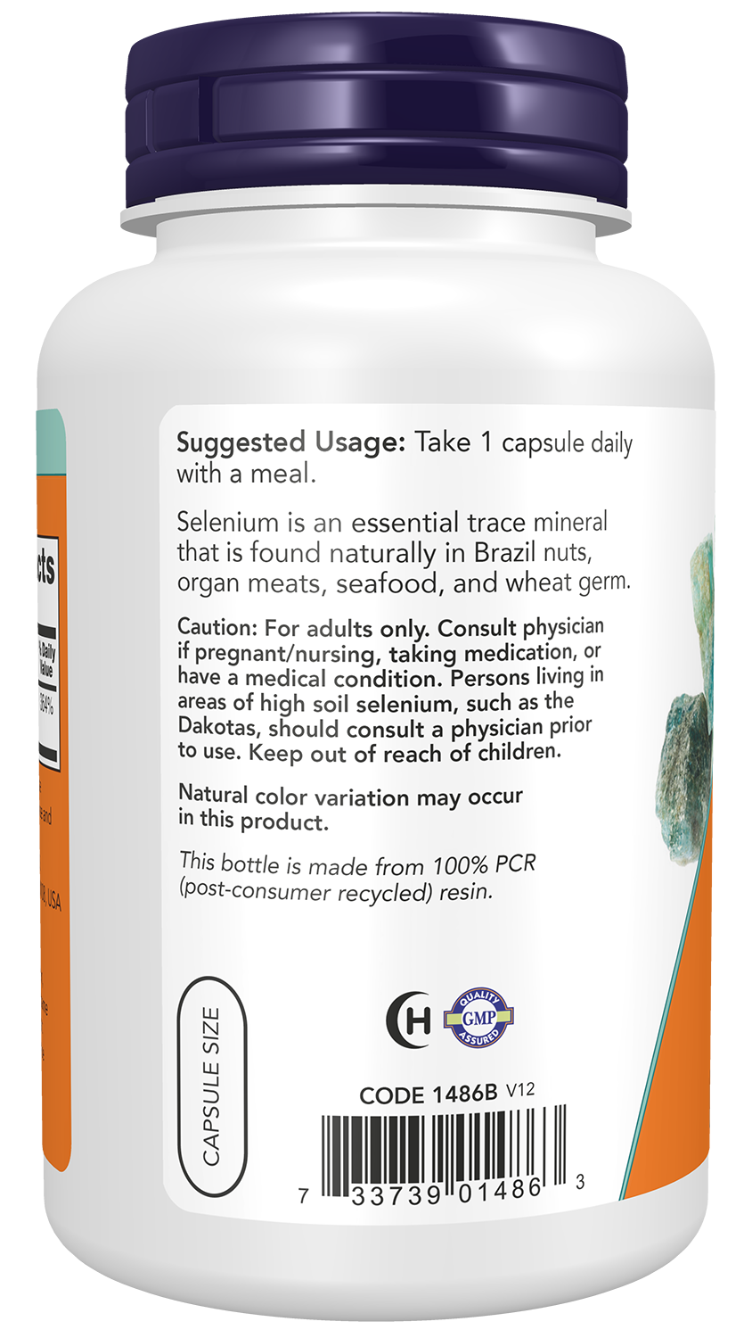 NOW Supplements, Selenium 200 mcg, Essential Mineral, 180 Veg Caps