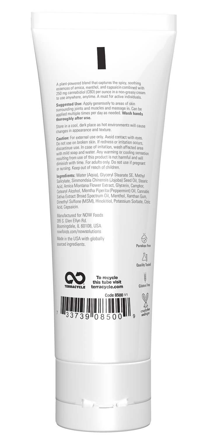 NOW Solutions, CBD Massage Oil, 4-ounces