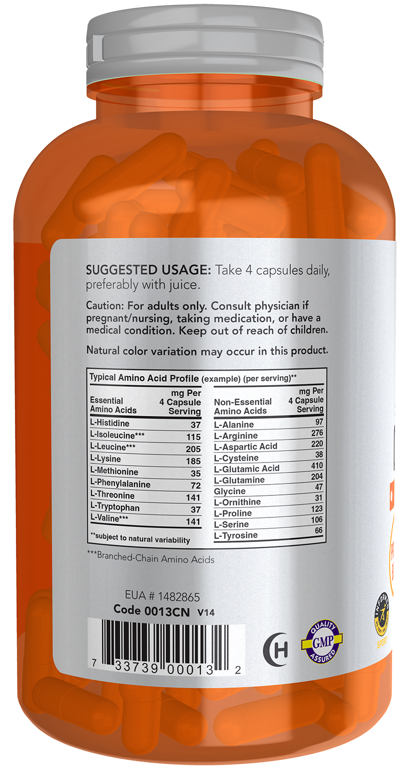 NOW Sports, Amino Complete™, Protein Blend with 20 Aminos, 120 Veg Caps