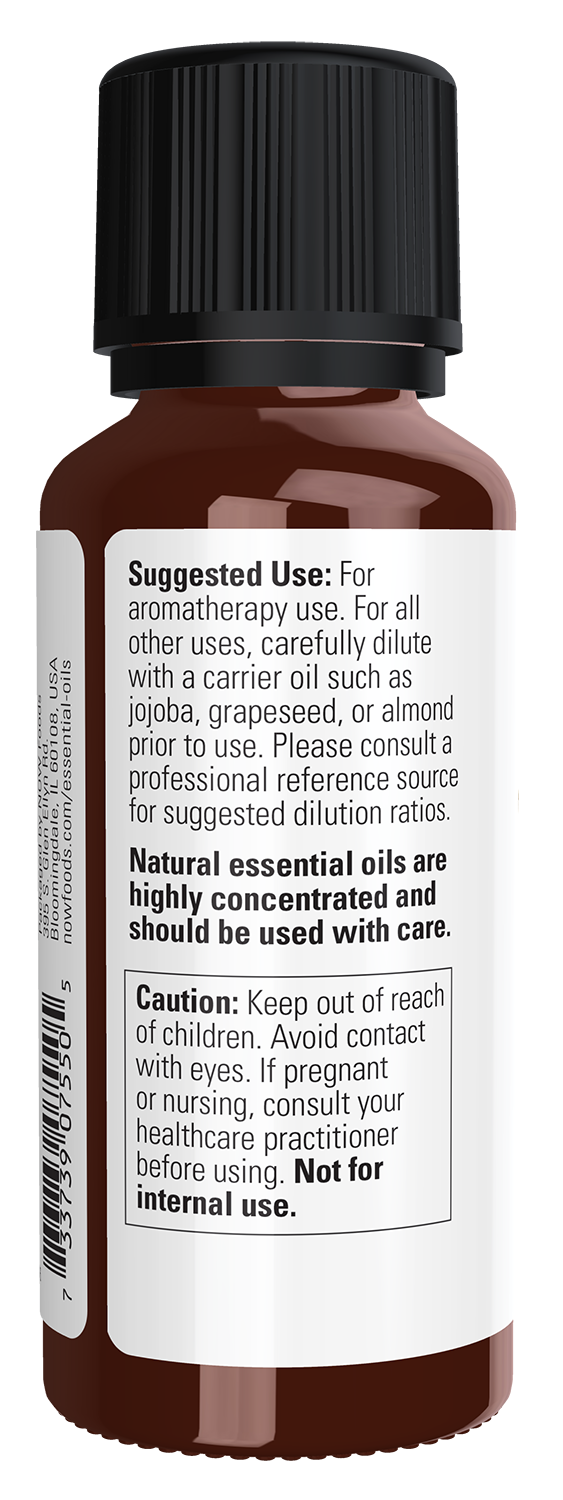 NOW Essential Oils, Ginger Oil, Undiluted, Steam Distilled, 1 fl. oz
