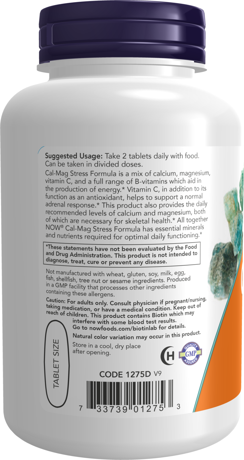 NOW Supplements, Cal-Mag Stress Formula* with B-Complex & Vit C, 100 Tabs
