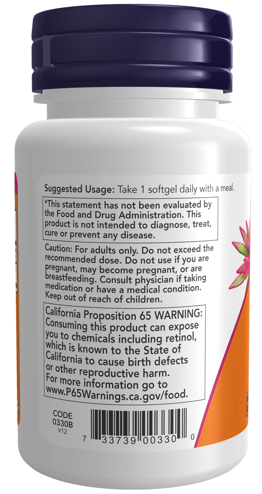 NOW Supplements, Vitamin A 10,000 IU, Eye Health*, 100 Softgels
