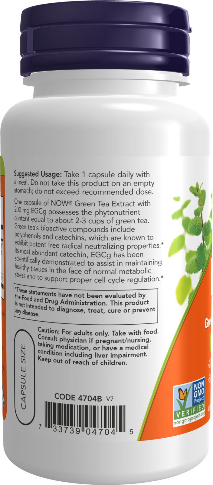NOW Supplements, EGCg Green Tea Extract 400 mg, 90 Veg Caps