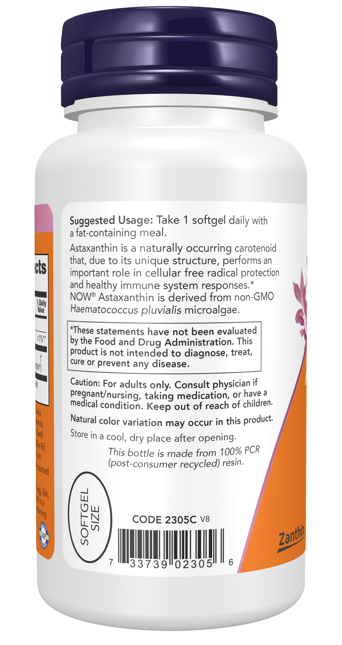 NOW Supplements, Astaxanthin 4 mg, Zanthin®, 90 Softgels