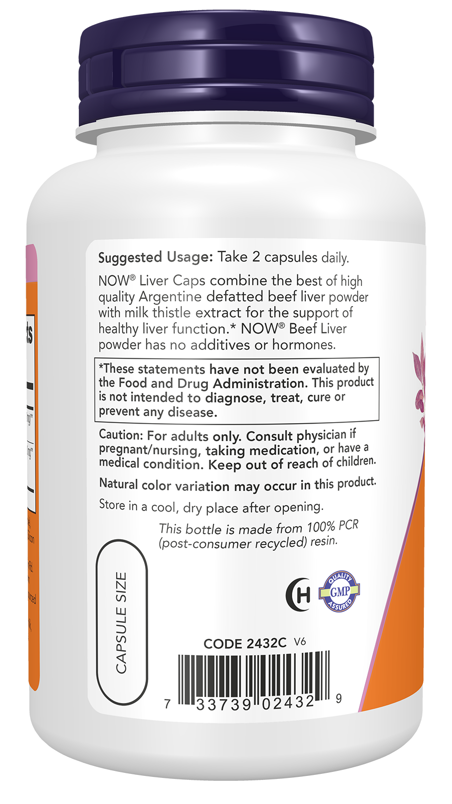 NOW Supplements, Liver Caps with Milk Thistle and Eleuthero, Supports Liver Health*, 100 Capsules