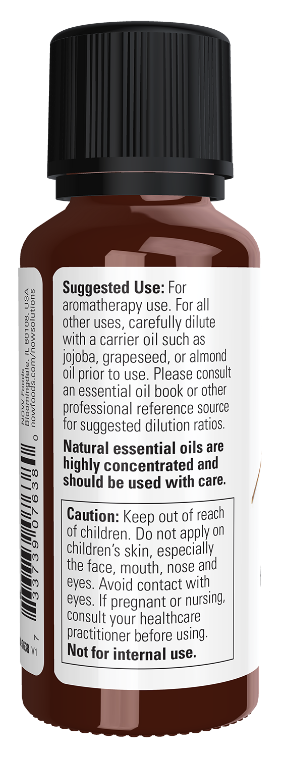 NOW Essential Oils, Lemon Eucalyptus Oil, Steam Distilled, 1 fl. oz