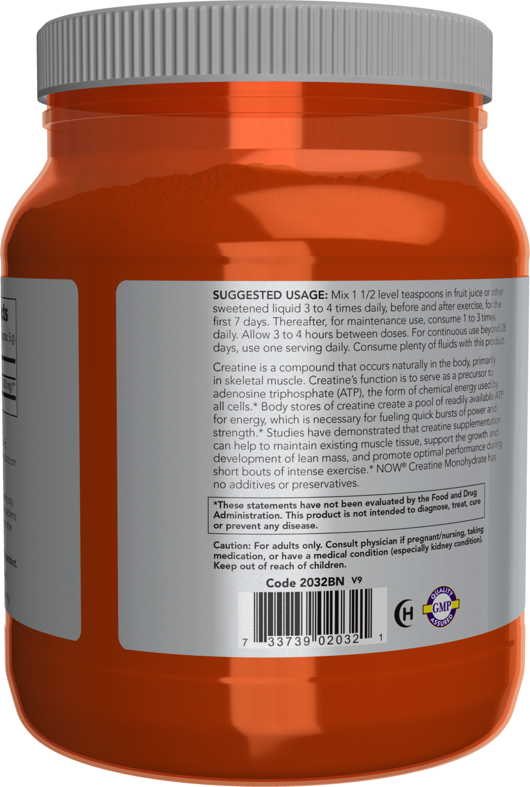 NOW Sports, Creatine Monohydrate Powder, Muscle Fuel*, 2.2 lbs