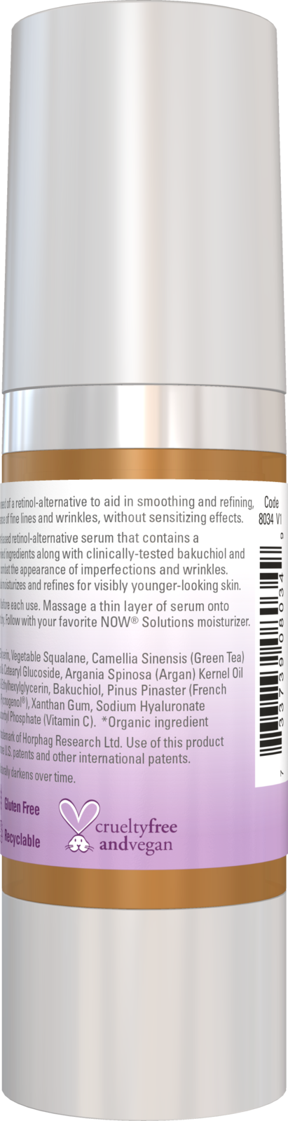 NOW Solutions, Bakuchiol Skin Renewal Serum, Smooth Skin, 1 fl. oz