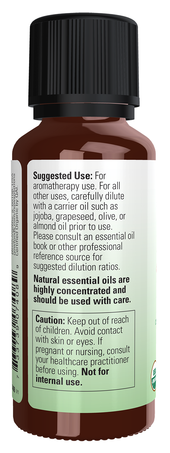 NOW Essential Oils, Organic Clove Oil, Steam Distilled, Undiluted, 1 fl. oz