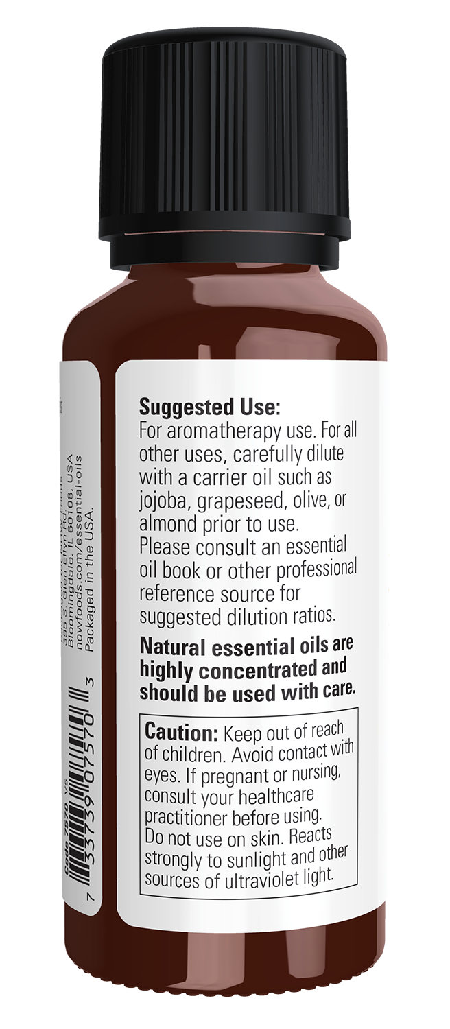 NOW Essential Oils, Orange Oil, Cold Pressed, Undiluted, 1 fl. oz