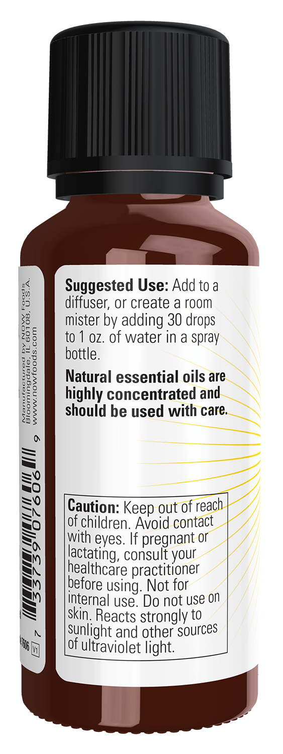 NOW Essential Oils, Mental Focus Oil Blend, Centering Scent, 1 fl. oz