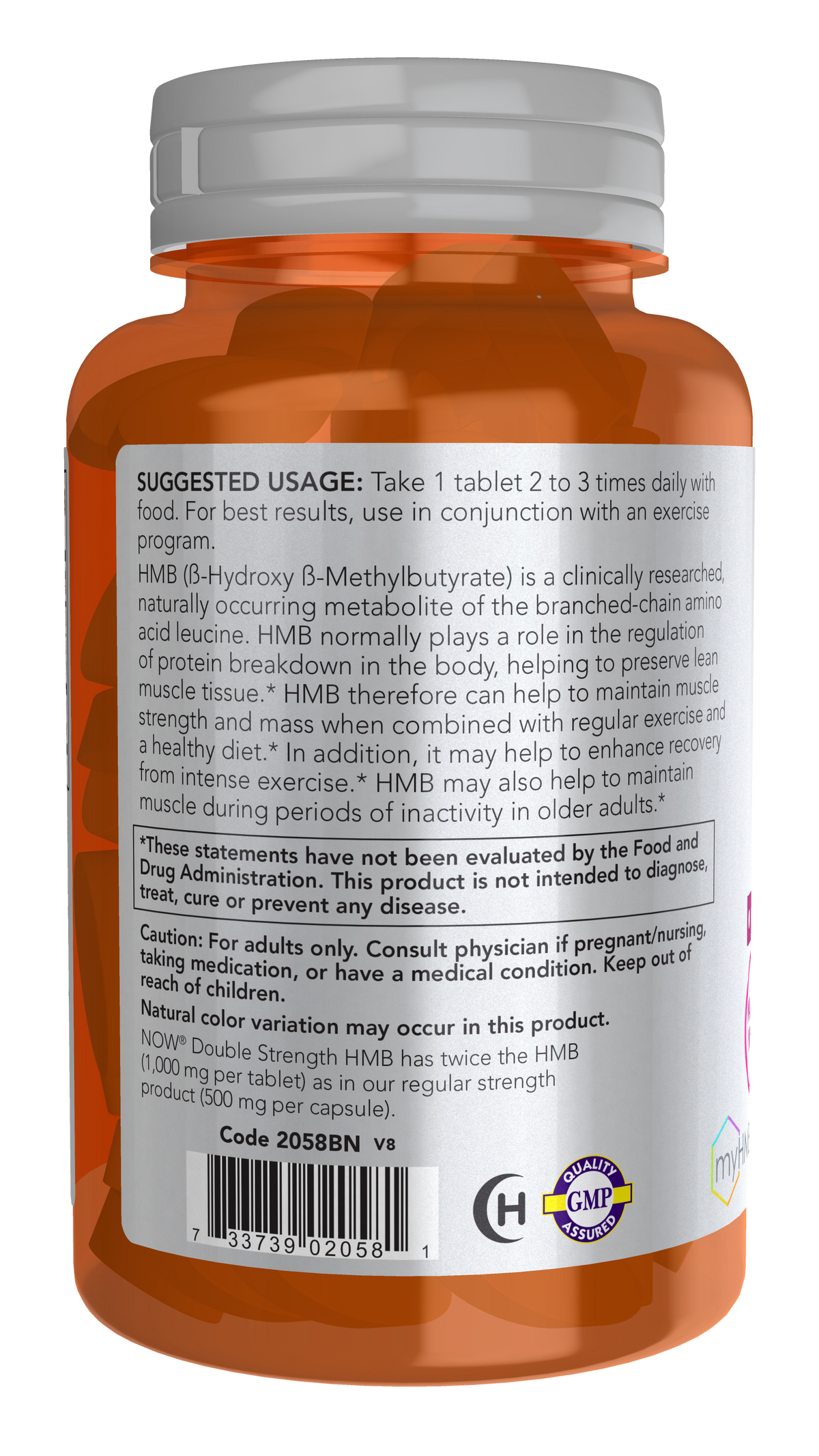 NOW Sports, HMB (β-Hydroxy β-Methylbutyrate) 1,000 mg, 90 Tabs