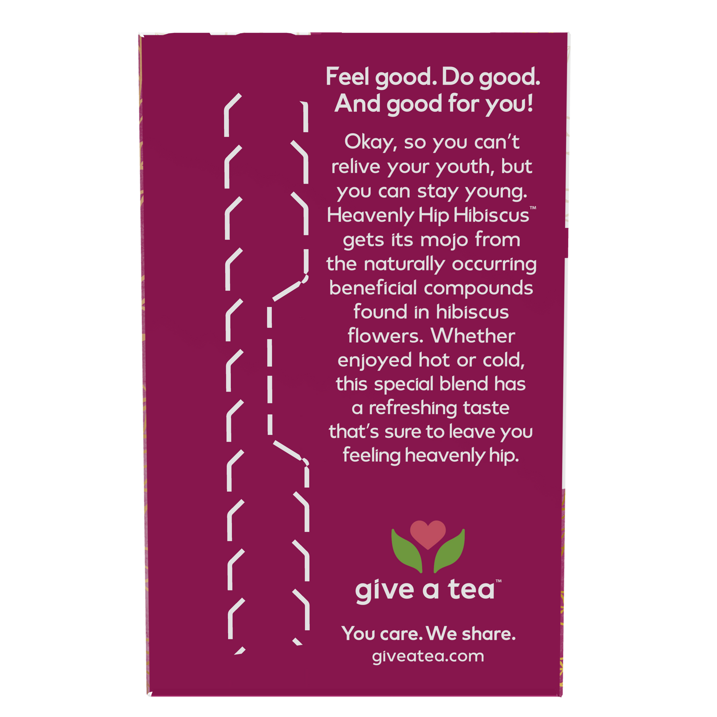 NOW Give a Tea®, Heavenly Hip Hibiscus™, Hibiscus Herbal Punch Tea, Everyday Wellness with the Refreshing Punch of Hibiscus Flowers, Caffeine Free, 24 Tea Bags
