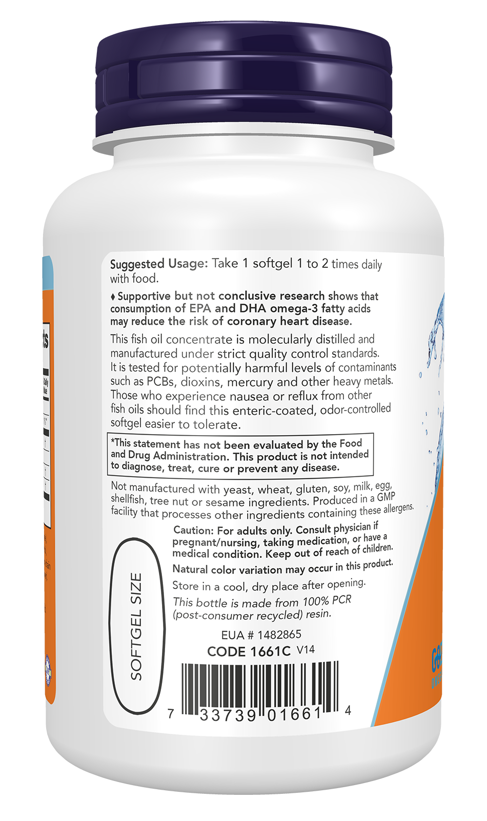 NOW Supplements, Ultra Omega-3 Molecularly Distilled, 90 Softgels