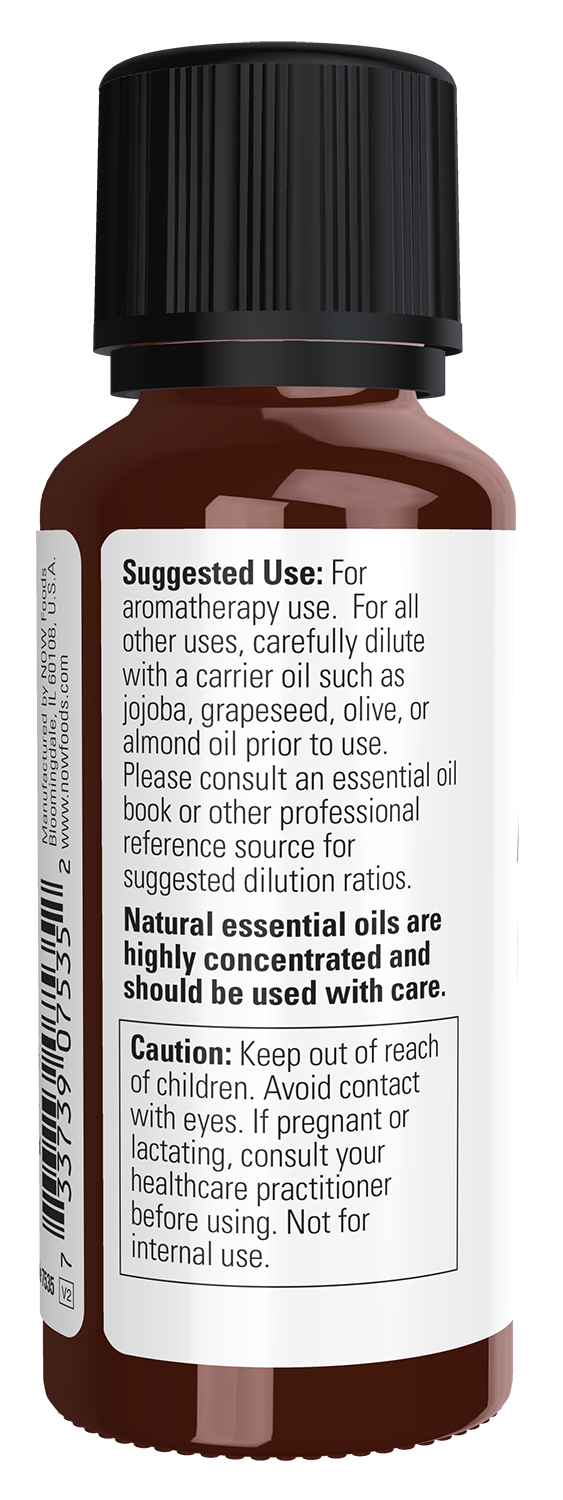 NOW Essential Oils, Citronella Oil, Undiluted, Steam Distilled, 1 fl. oz
