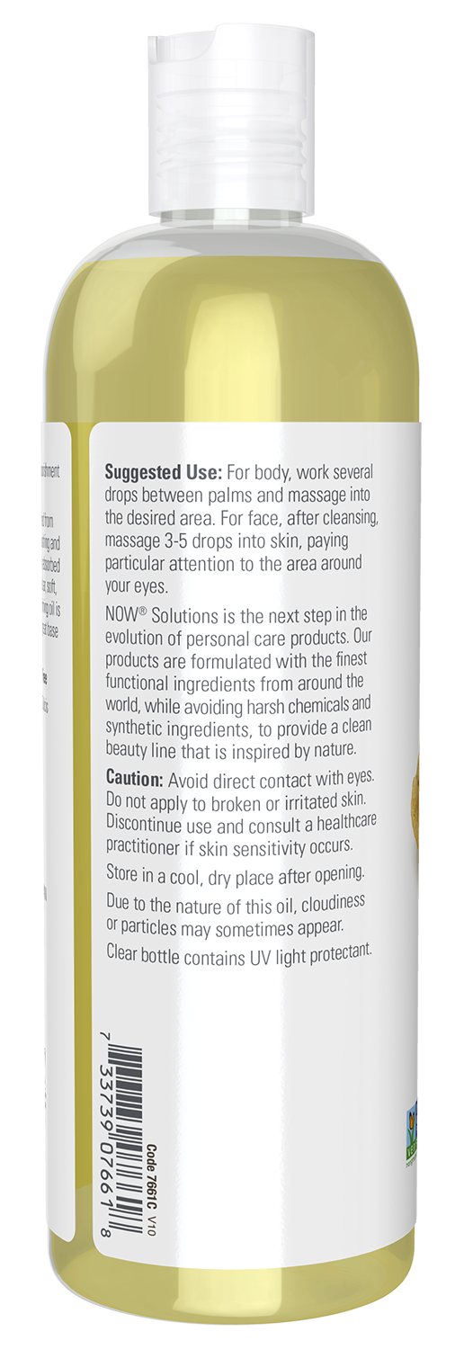 NOW Solutions Sweet Almond Oil, Moisturizer, Unscented, 16 fl. oz