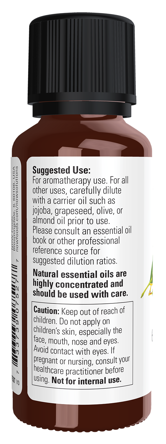 NOW Essential Oils, Eucalyptus Radiata Oil, Steam Distilled, 1 fl. oz