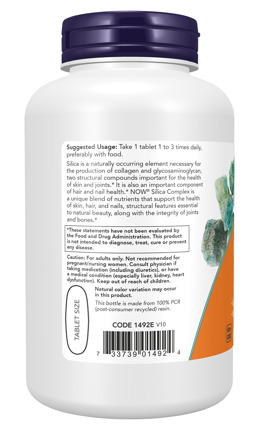 NOW Supplements, Silica Complex with Horsetail Extract, 180 Tabs