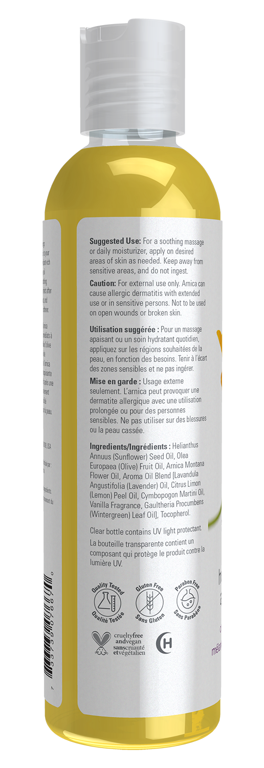 NOW Solutions, Arnica Soothing Massage Oil, Comforting Blend, 8 fl. oz