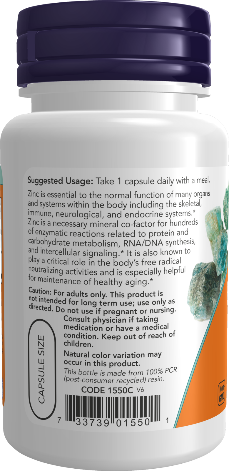 NOW Supplements, Zinc Picolinate 50 mg, Immune Support*, 60 Veg Caps