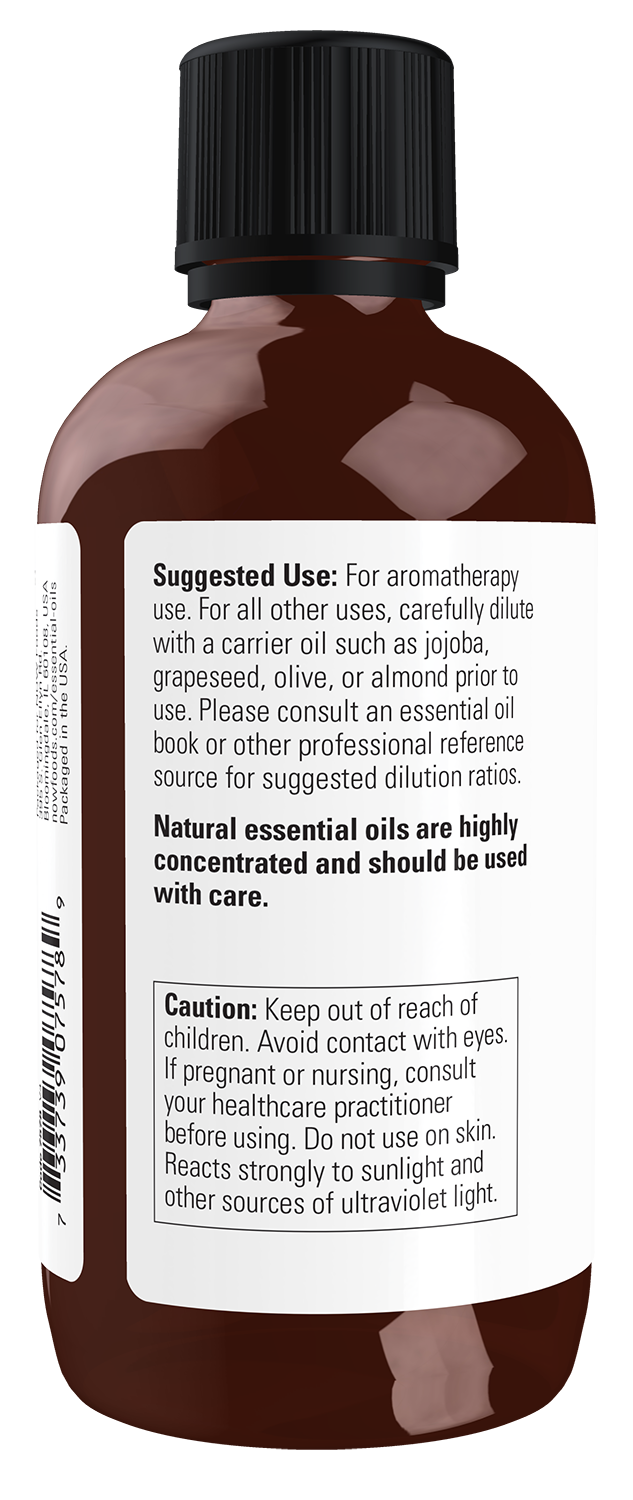 NOW Essential Oils, Sweet Orange Oil, Undiluted, Cold Pressed, 4 fl. oz