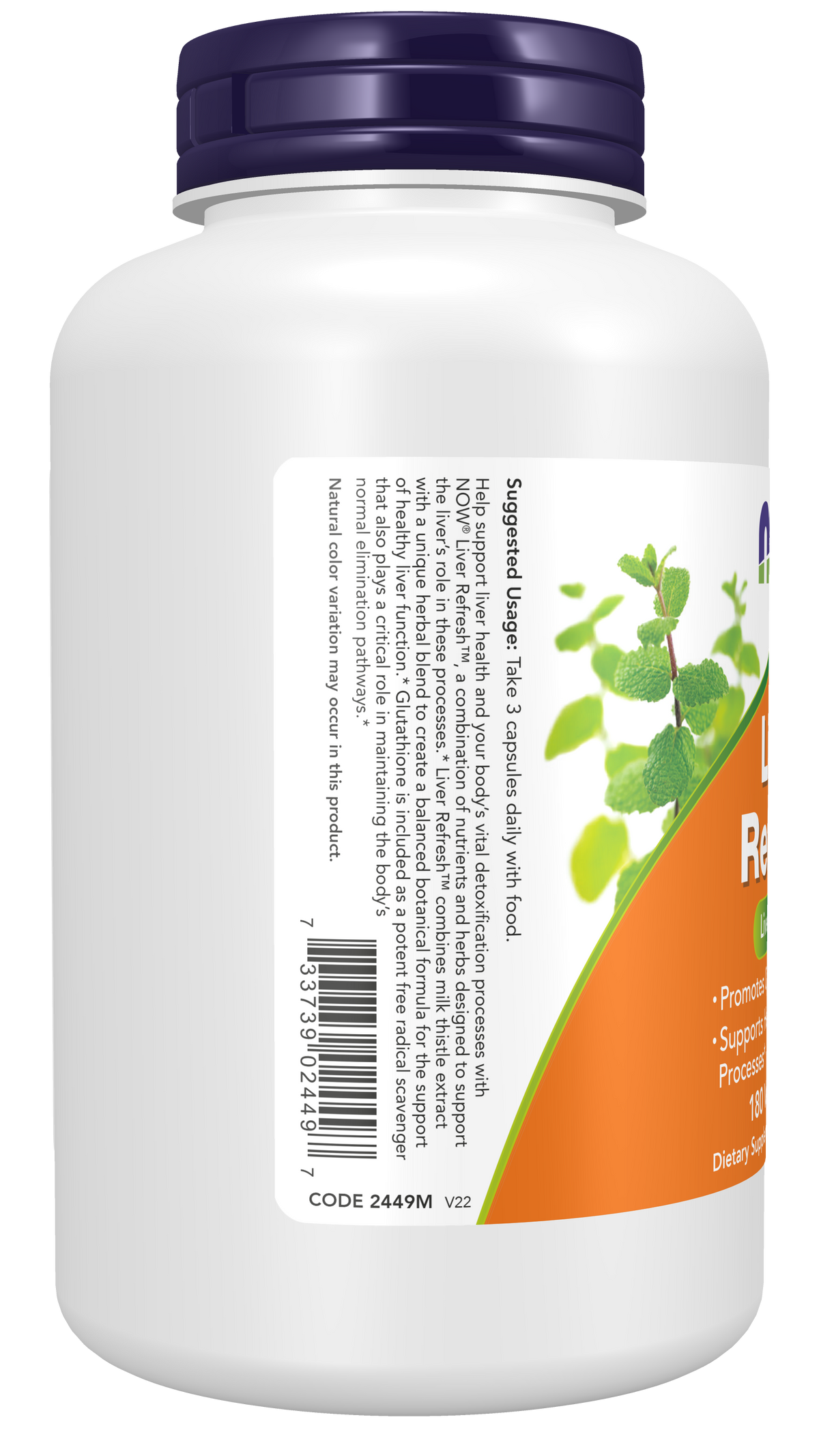 NOW Supplements, Liver Refresh™, with Milk Thistle Extract, 180 Veg Caps