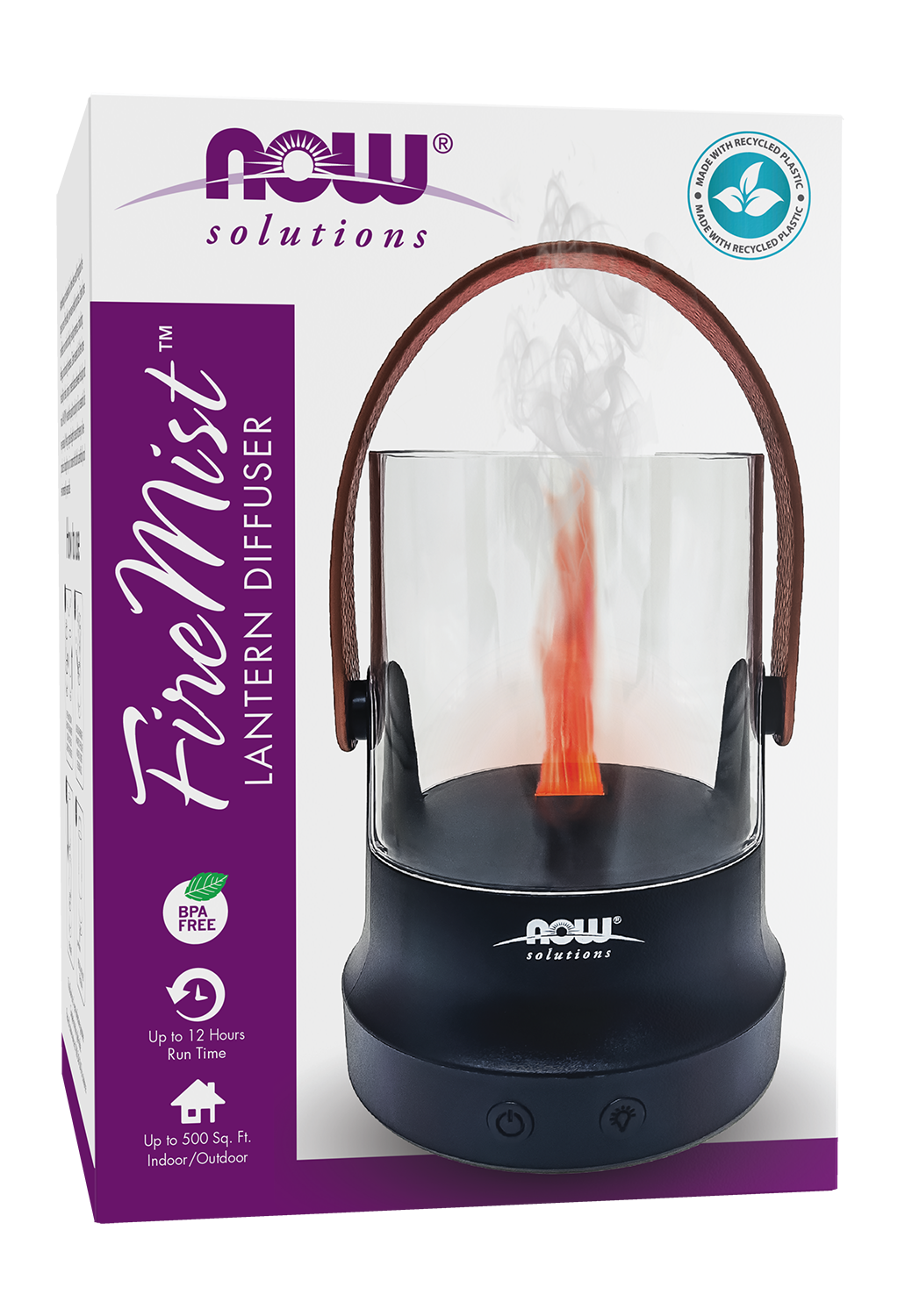 NOW Solutions, FireMist Lantern, Rechargeable USB Ultrasonic Oil Diffuser