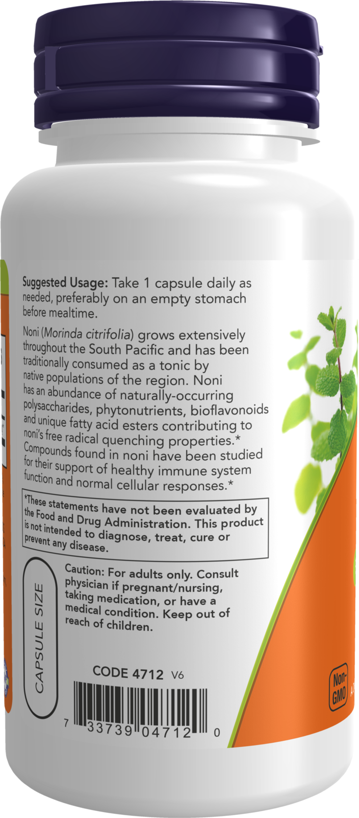 NOW Supplements, Noni 450 mg, Free Radical Scavenger*, 90 Veg Caps
