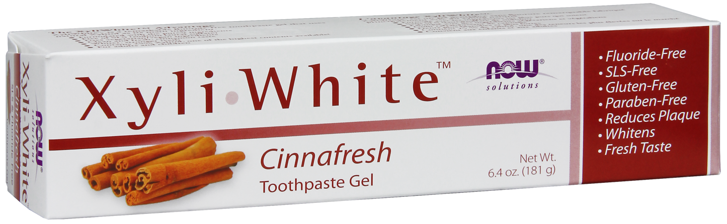 NOW Solutions, Xyliwhite™ Toothpaste Gel, Cinnafresh Flavor, 6.4 oz