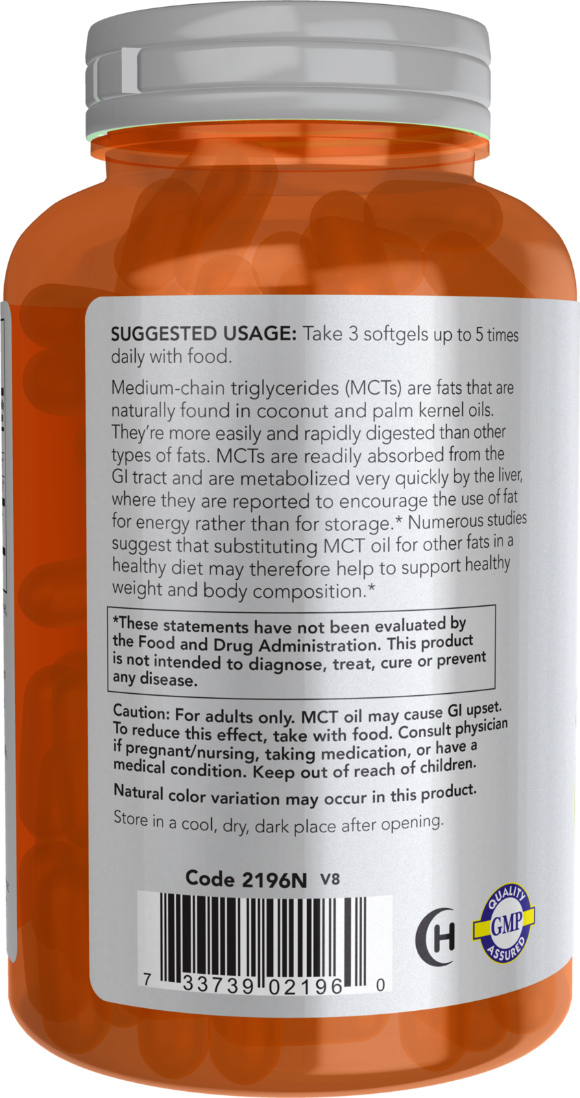 NOW Sports, MCT Oil 1,000 mg, Weight Management*, 150 Softgels