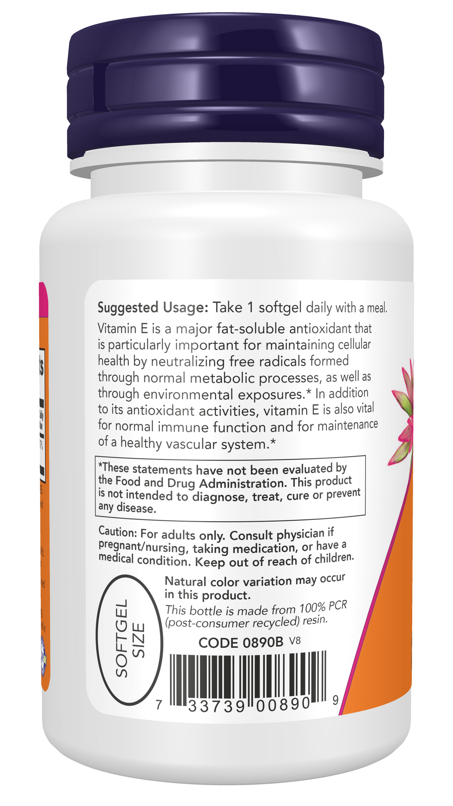 NOW Supplements, Vitamin E-400 IU Mixed Tocopherols, 50 Softgels
