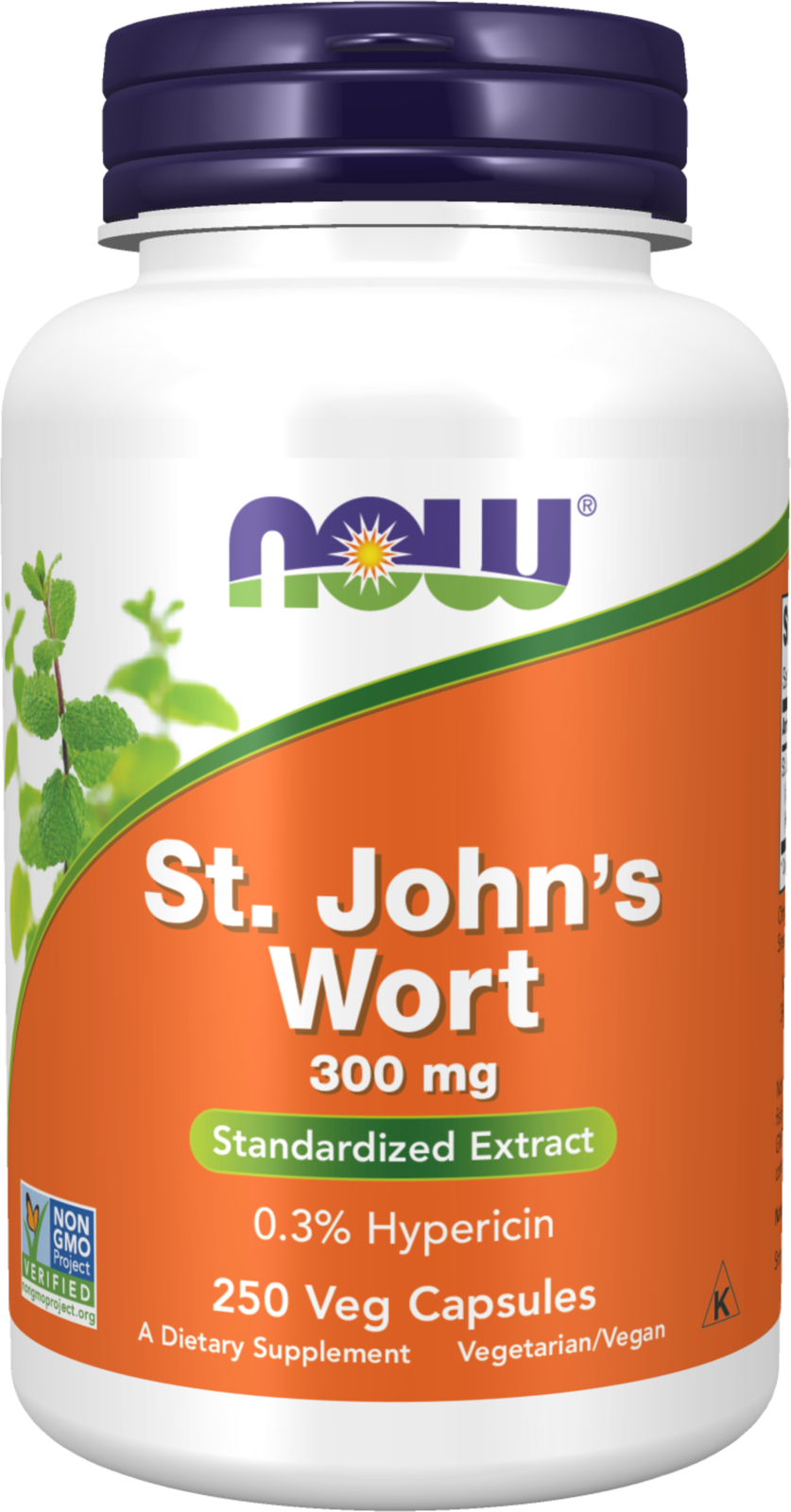 NOW Supplements, St. John's Wort 300 mg, Standardized Extract, 250 Veg Caps