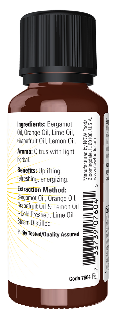 NOW Essential Oils, Cheer Up Buttercup Uplifting Citrus Oil Blend, 1 fl. oz