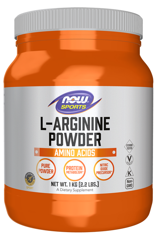 NOW Sports, L-Arginine Powder, Nitric Oxide Precursor*, Amino Acids, 2.2 lb