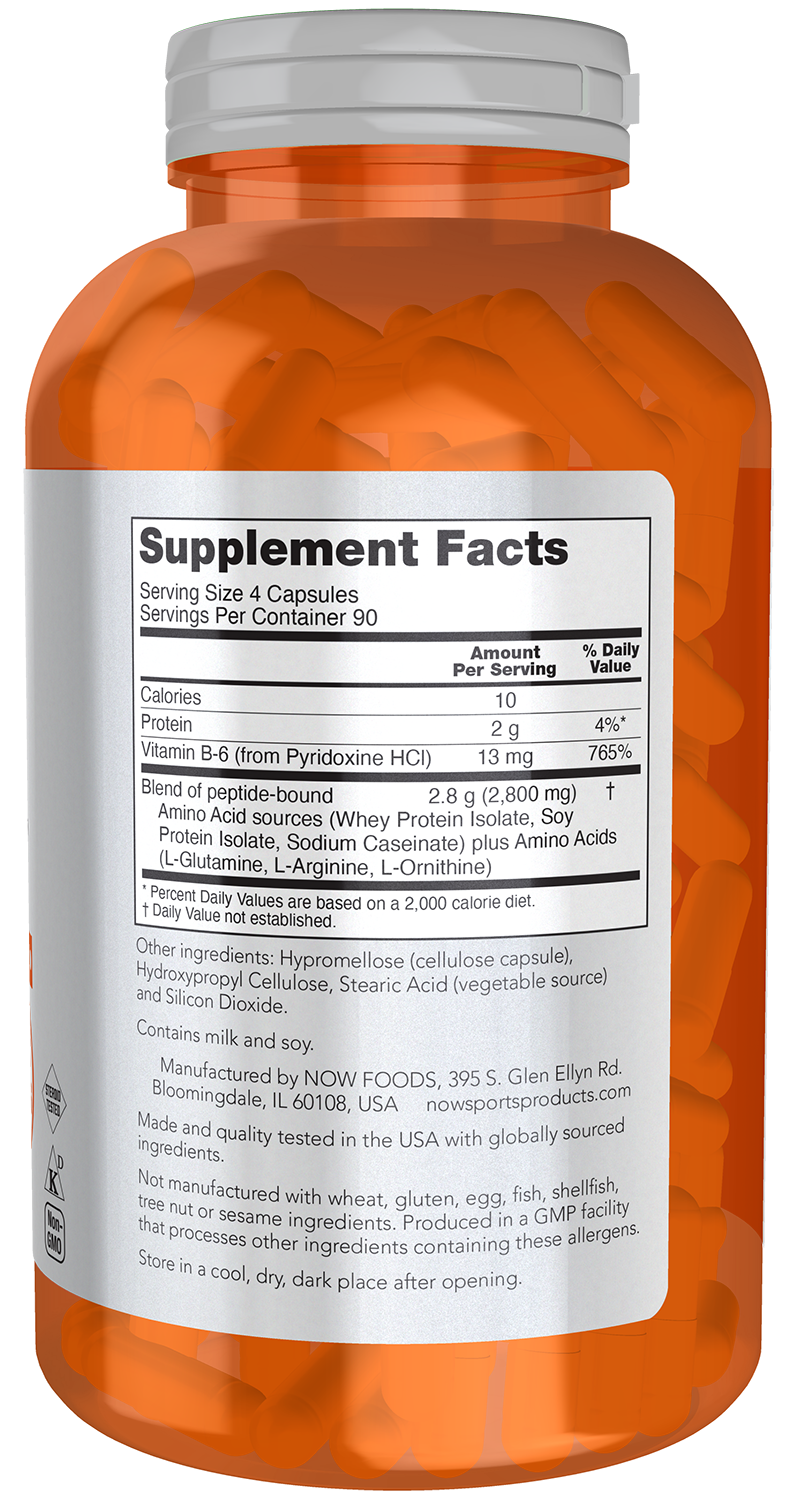 NOW Sports, Amino Complete™, Protein Blend with 20 Aminos, 120 Veg Caps