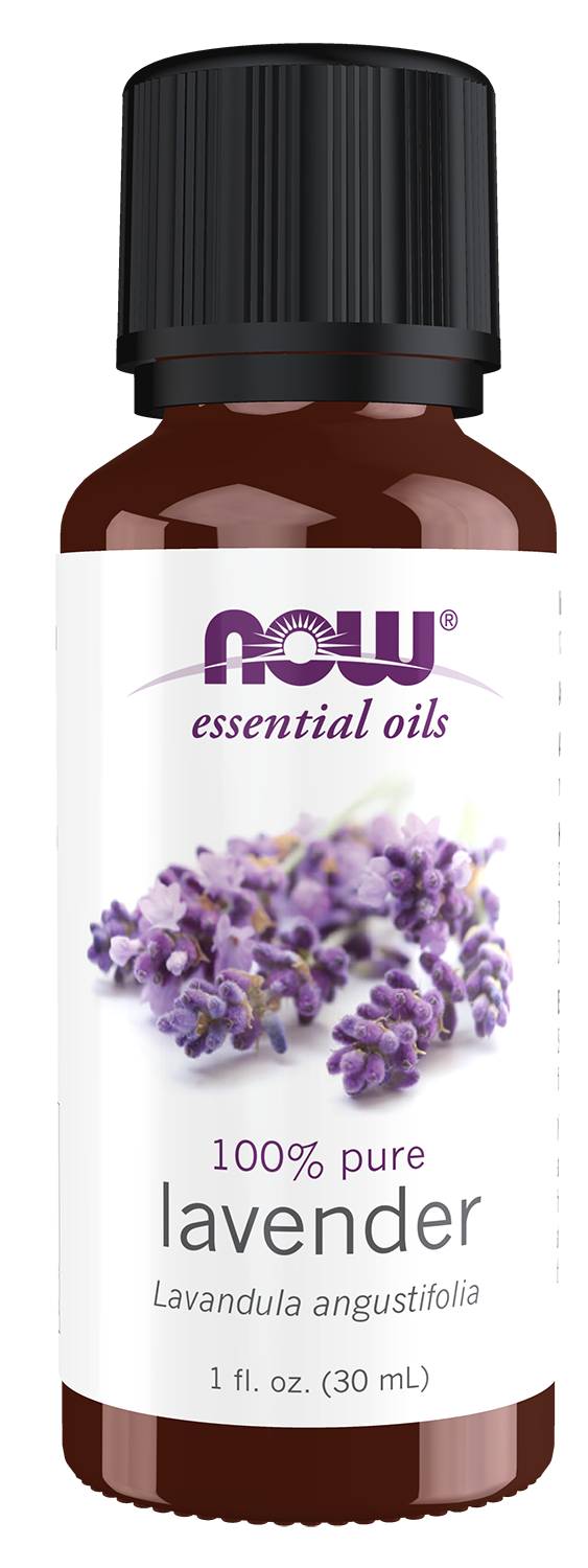 NOW Essential Oils, Lavender Oil, Steam Distilled, Undiluted, 1 fl. oz