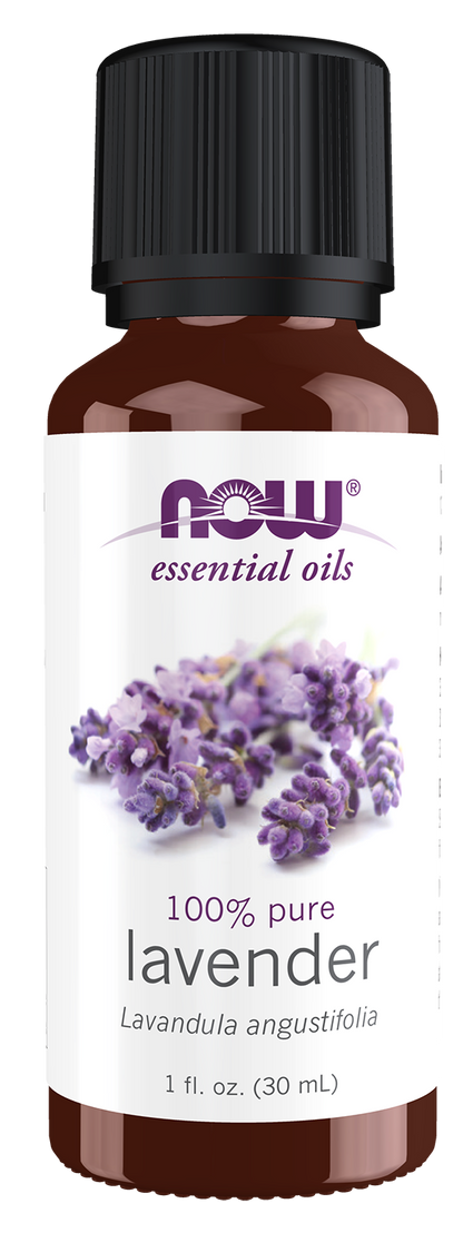 NOW Essential Oils, Lavender Oil, Steam Distilled, Undiluted, 1 fl. oz