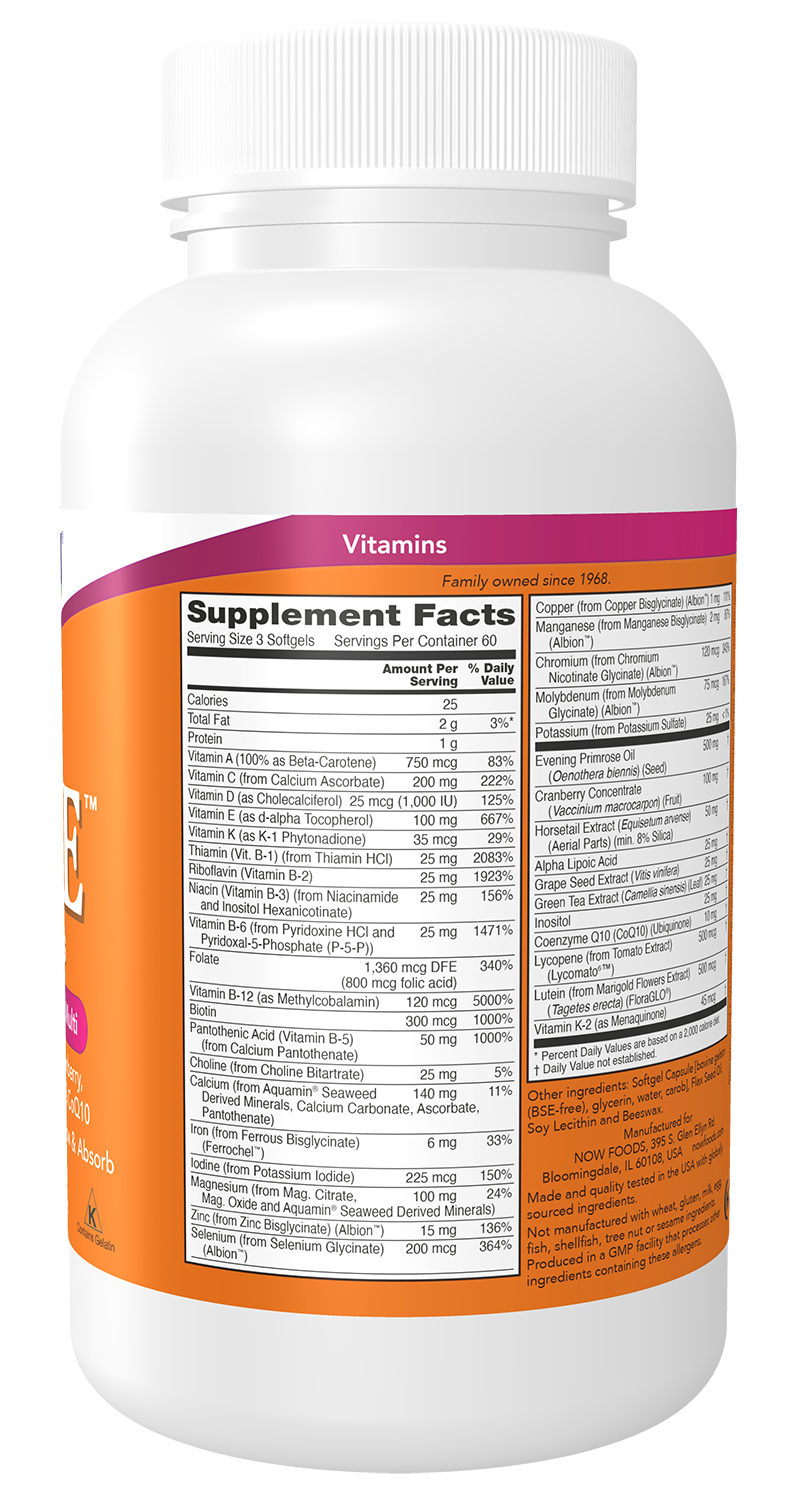 NOW Supplements, Eve™ Women's Multivitamin, 180 Softgels